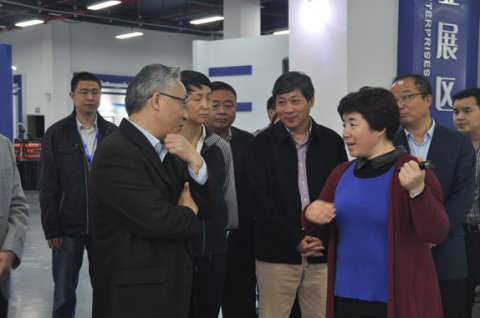 重庆市委副书记张国清视察机器人产业众创空间